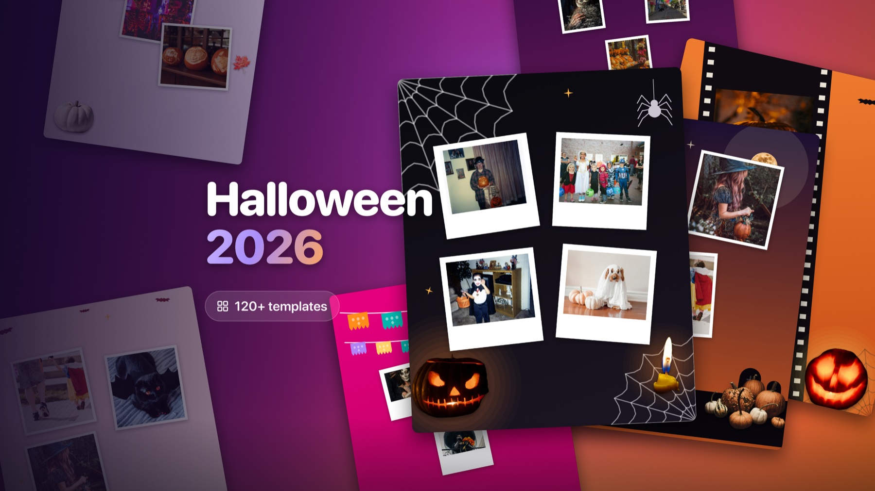 Halloween 2026 boards: cobweb night, prints and a film strip